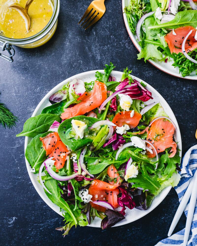 Smoked salmon salad