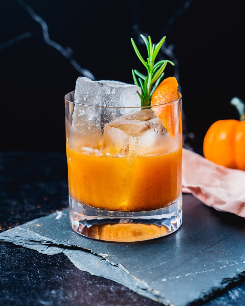 Pumpkin Cocktail Pumpkin Old Fashioned