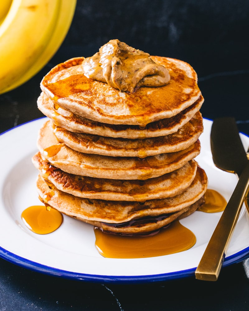 Vegan banana pancakes