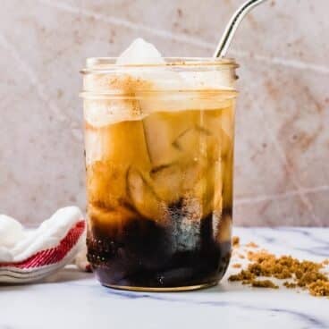 Iced brown sugar oat milk espresso