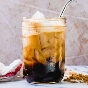 Iced brown sugar oat milk espresso