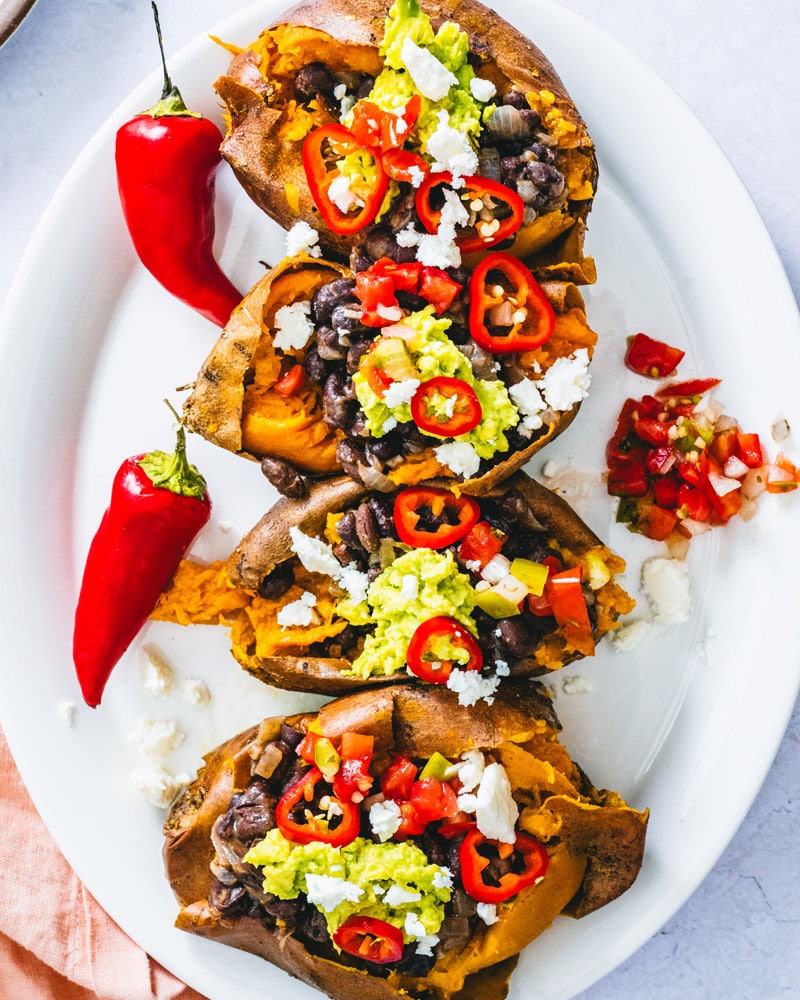Stuffed sweet potatoes