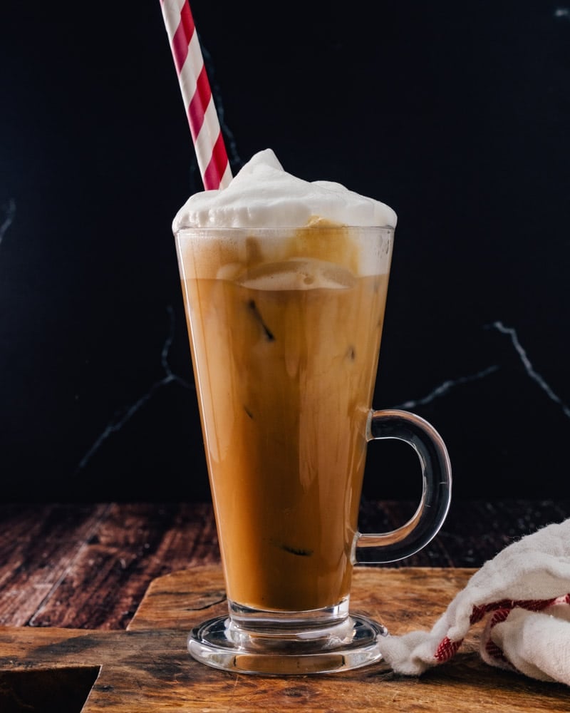 Iced white mocha
