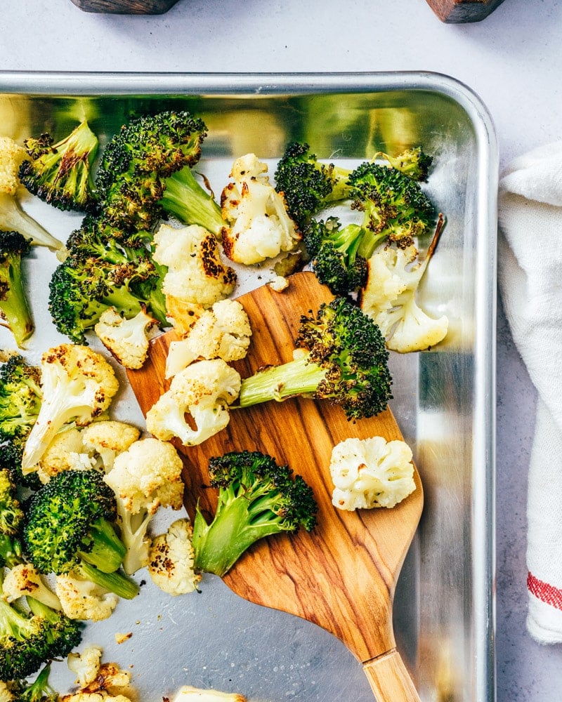 Roasted Broccoli and Cauliflower