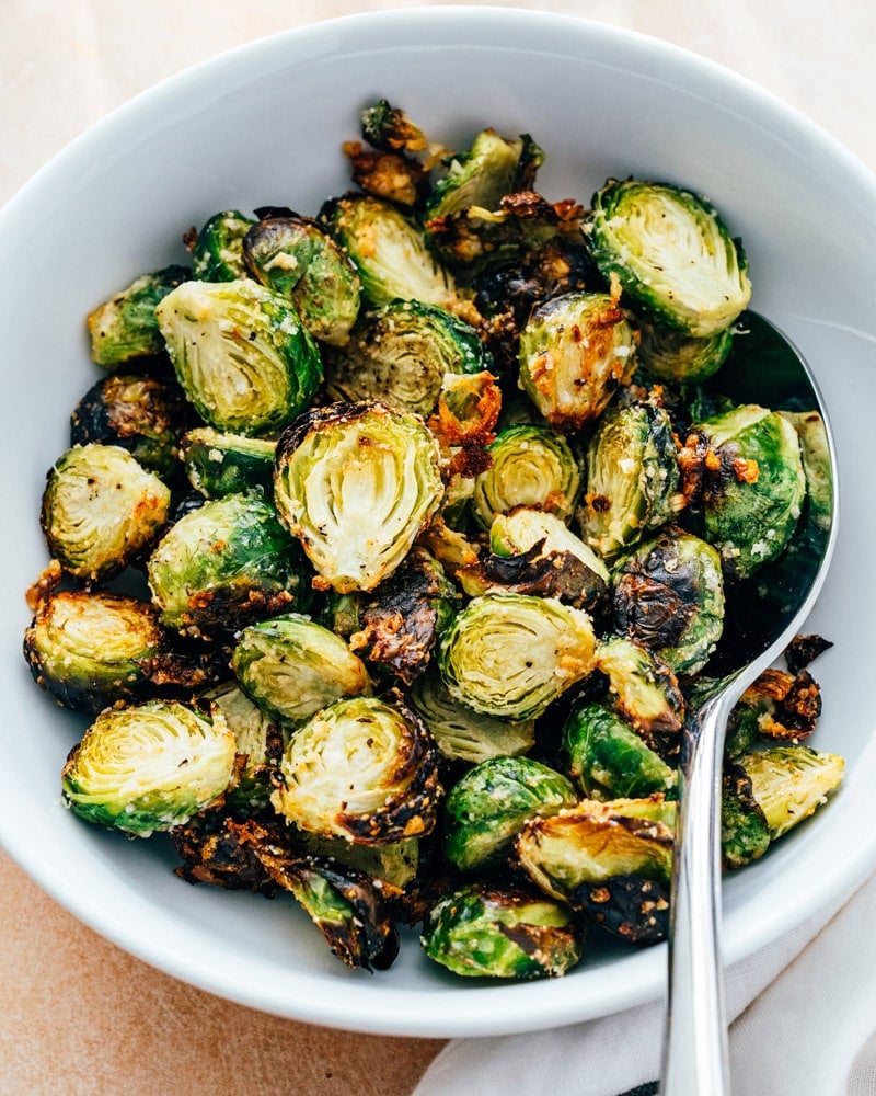 Roasted Brussels Sprouts with Garlic