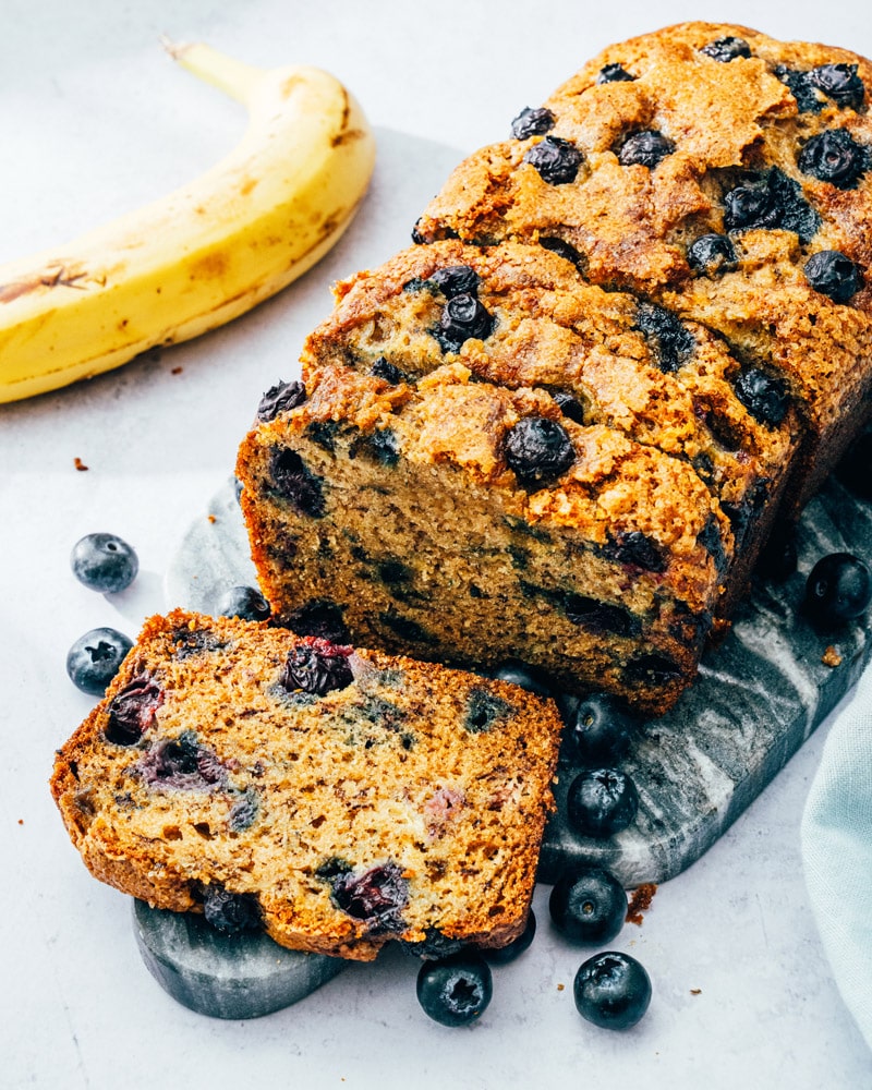 Blueberry banana bread