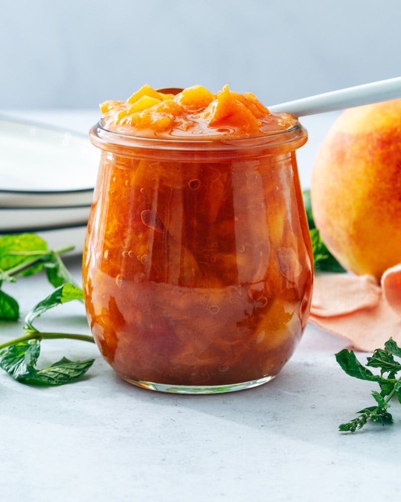 Peach compote