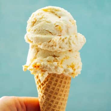 Peach ice cream