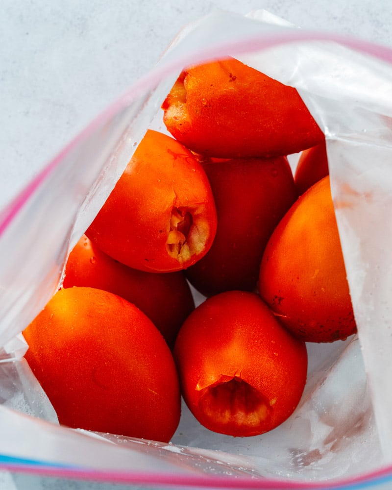 How to freeze tomatoes