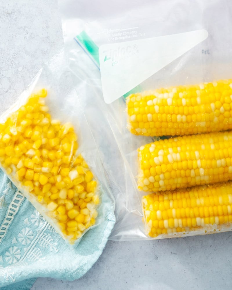 How to freeze corn
