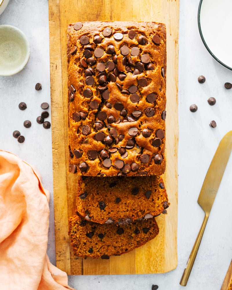 Pumpkin Chocolate Chip Bread