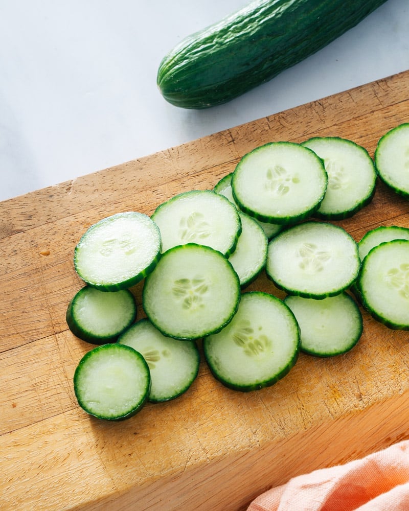 Cucumber slices