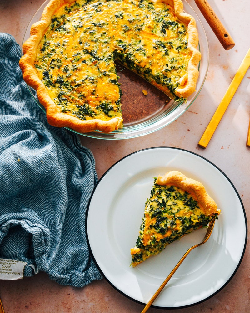 Spinach quiche