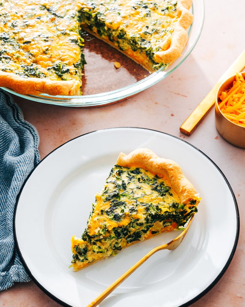 Spinach quiche