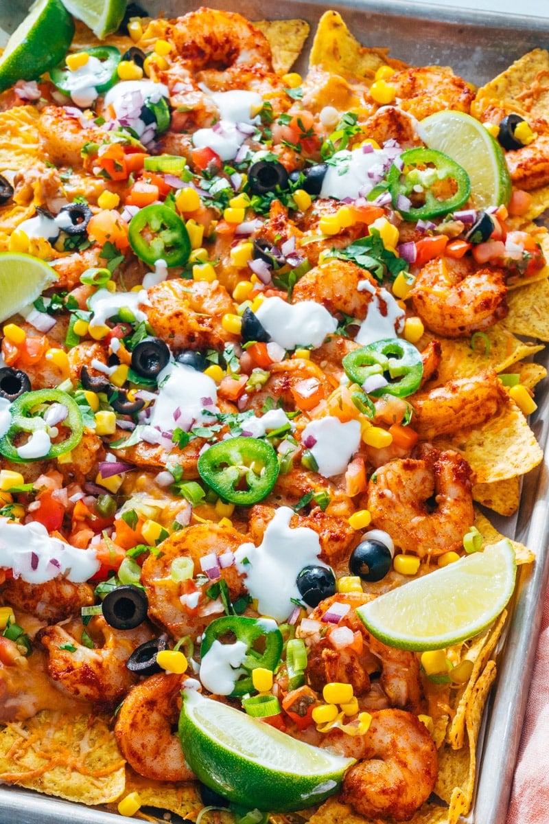 Shrimp nachos