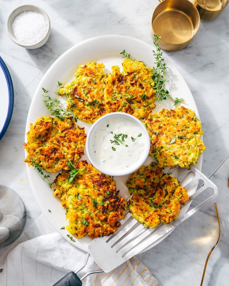 Zucchini fritters recipe