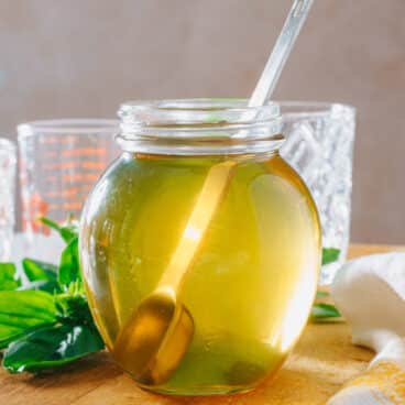 Basil simple syrup