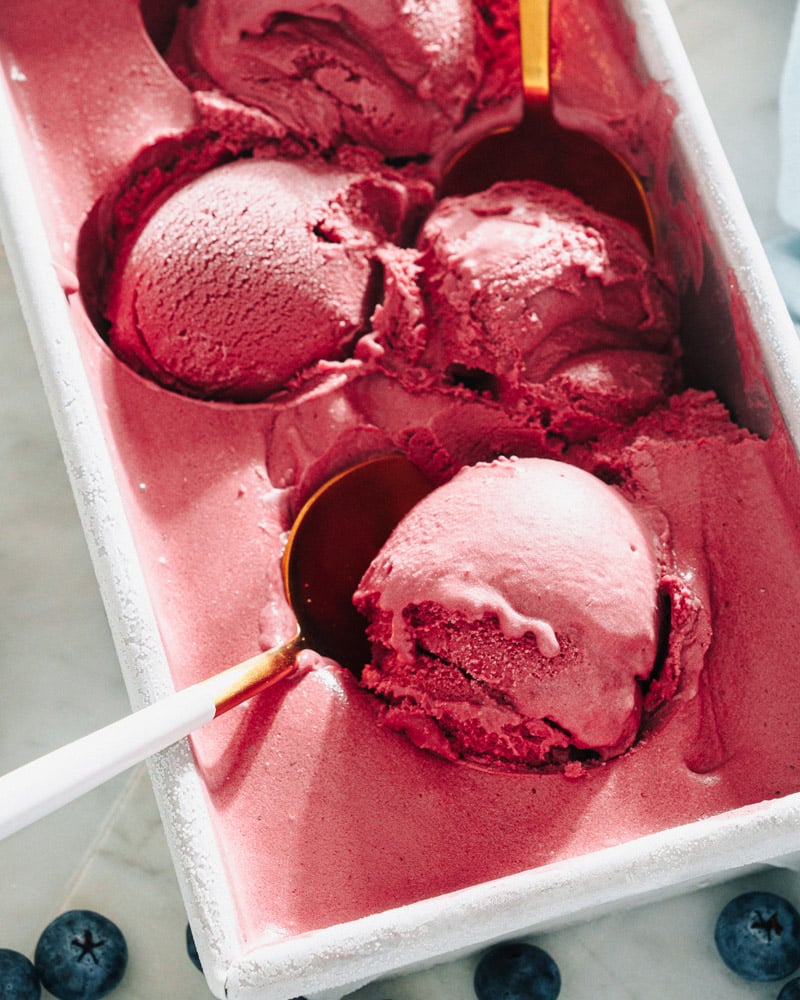 Blueberry ice cream recipe