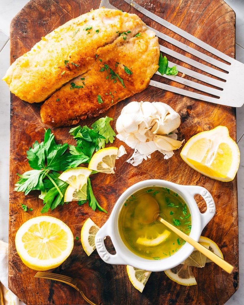 Lemon garlic butter sauce