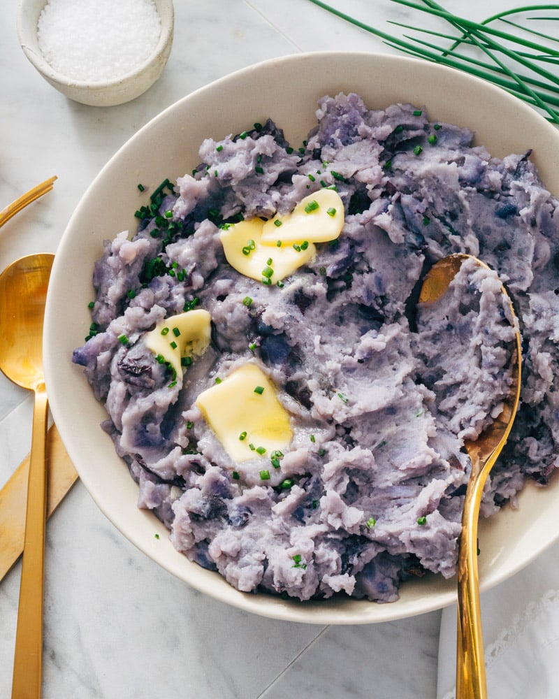Purple mashed potatoes