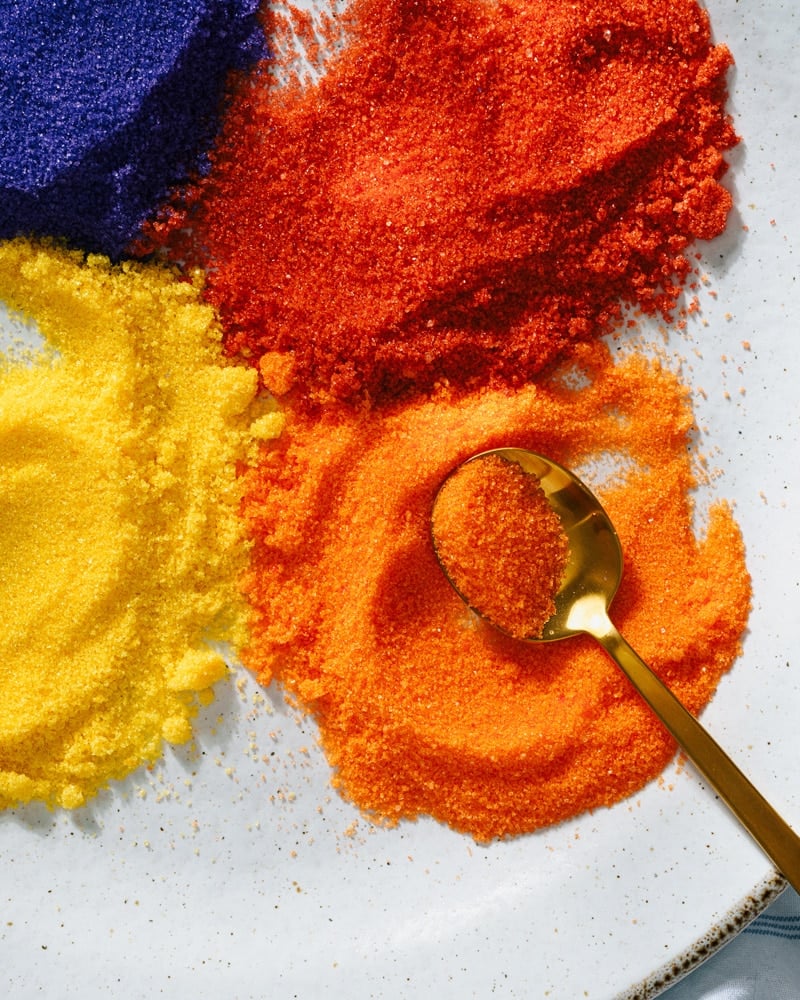 Colored sugar