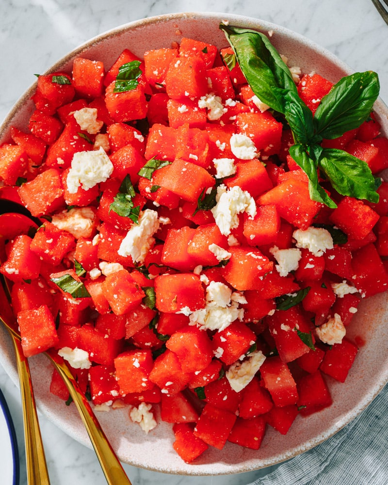 Watermelon Basil Salad