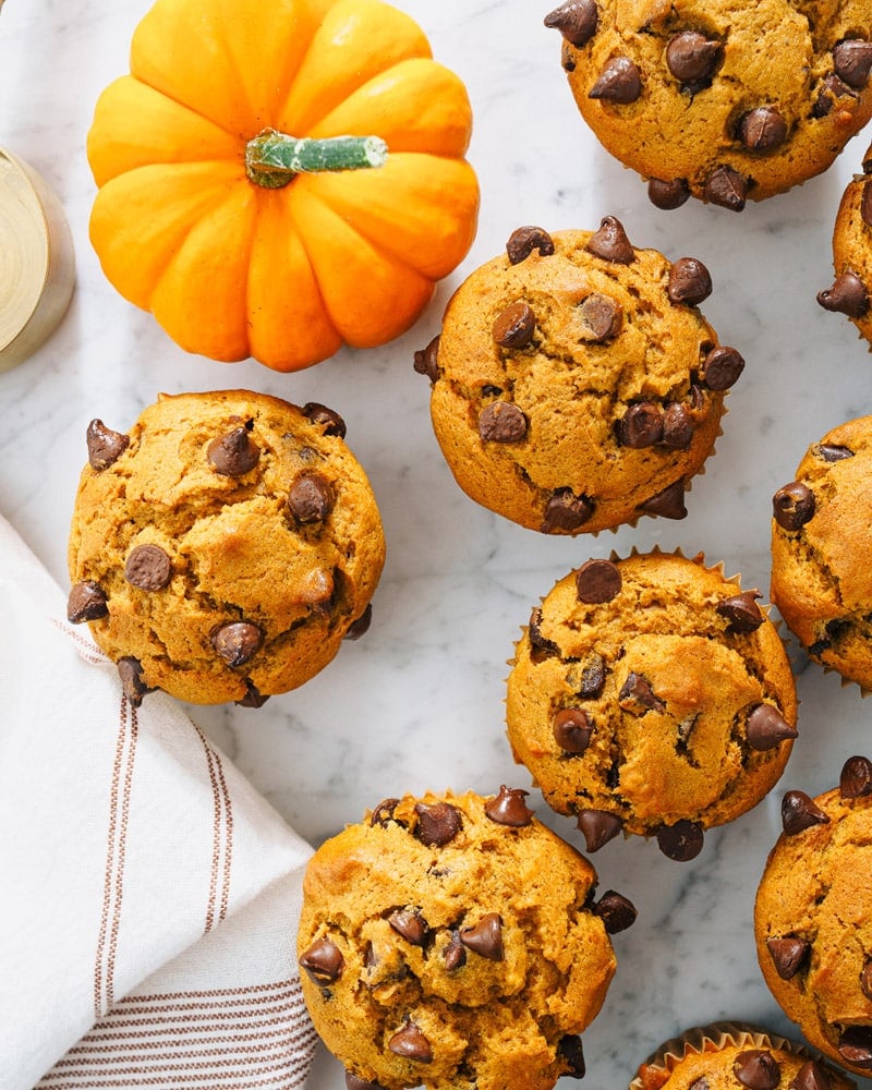 Pumpkin chocolate chip muffins