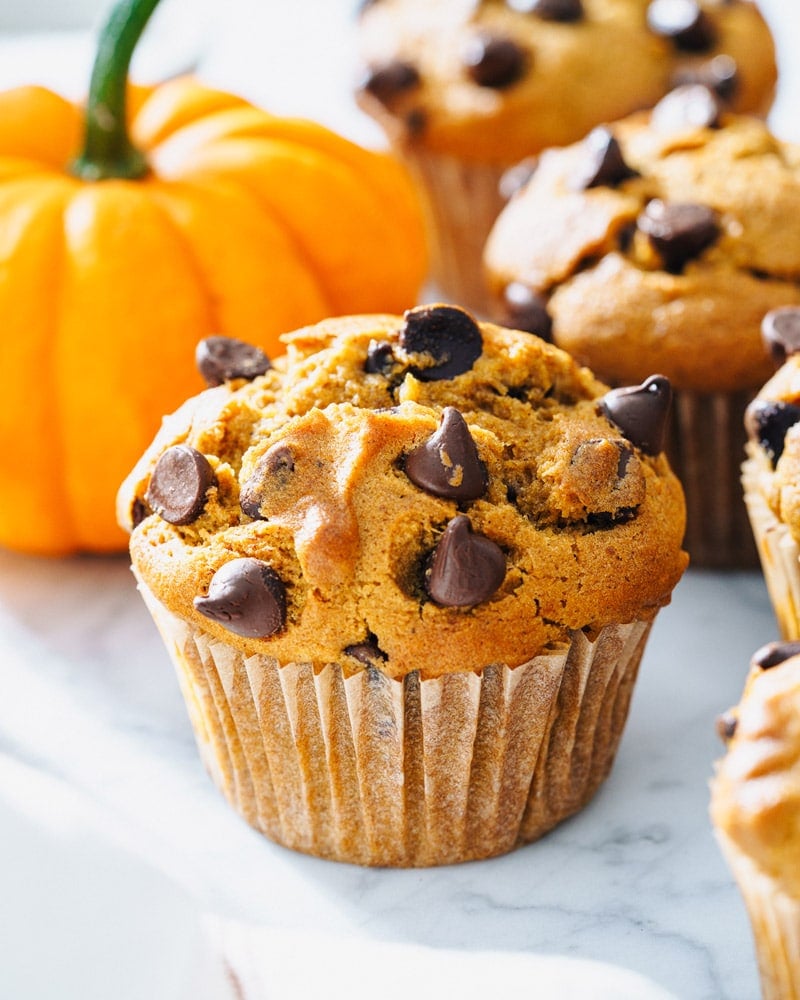 Pumpkin chocolate chip muffins