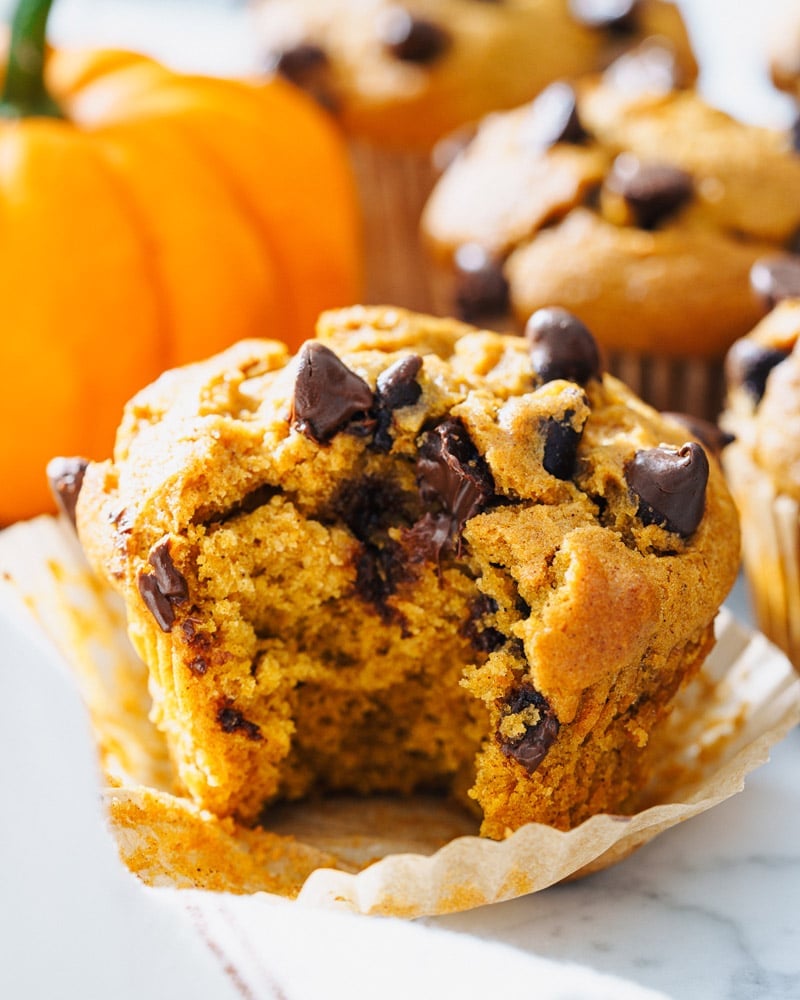 Pumpkin chocolate chip muffins