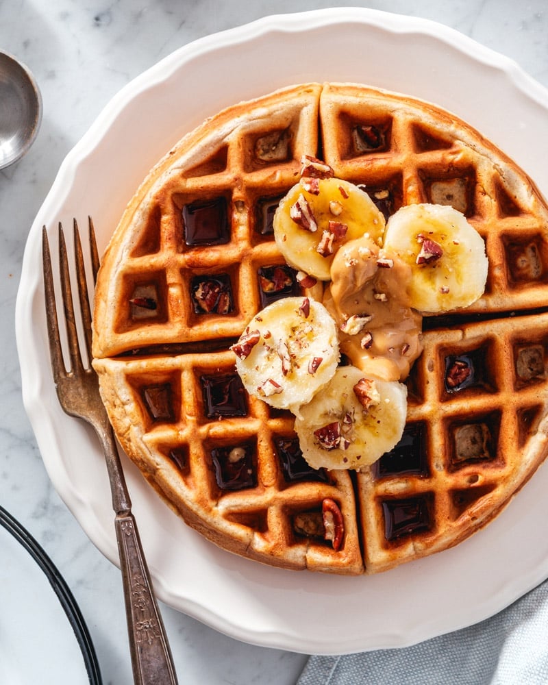Banana waffles