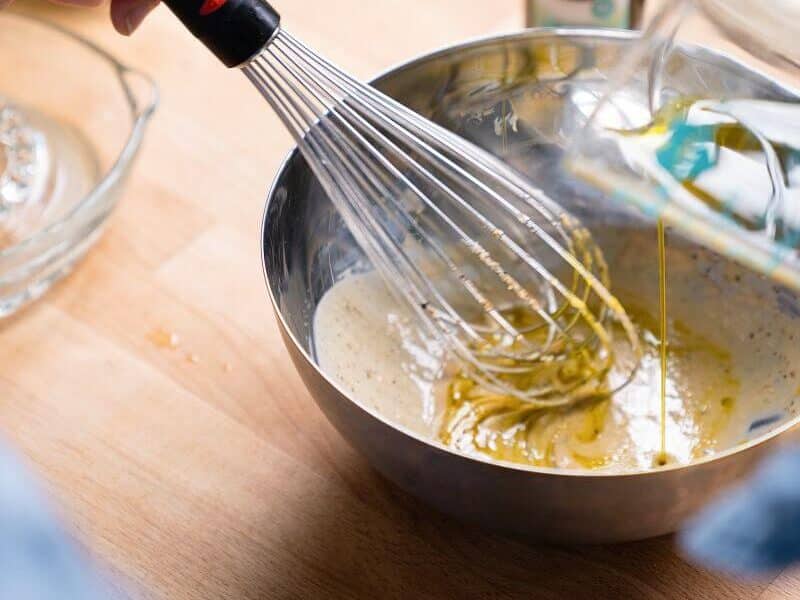 How to make Italian dressing: whisk in bowl.