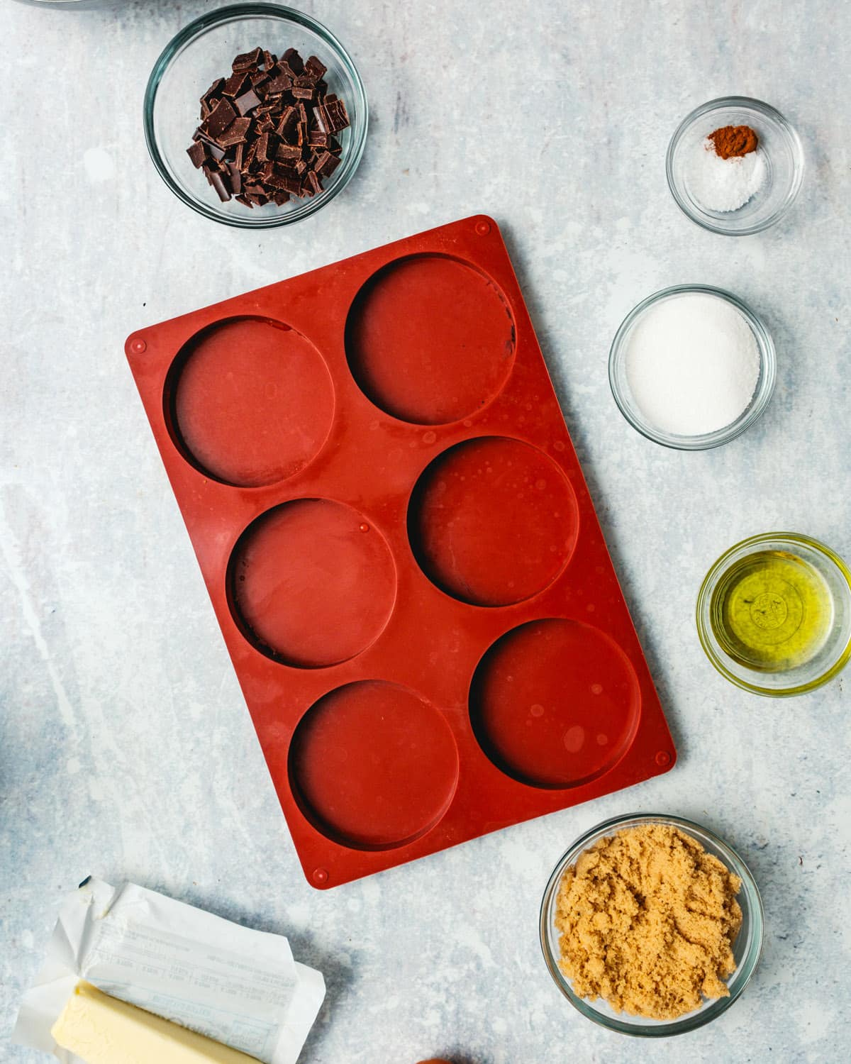 Silicone cookie molds.