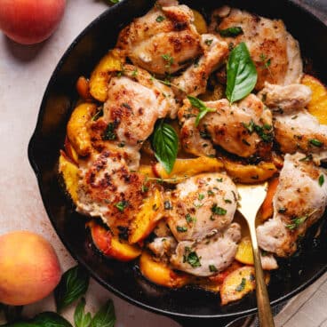 Chicken Thighs with Peaches