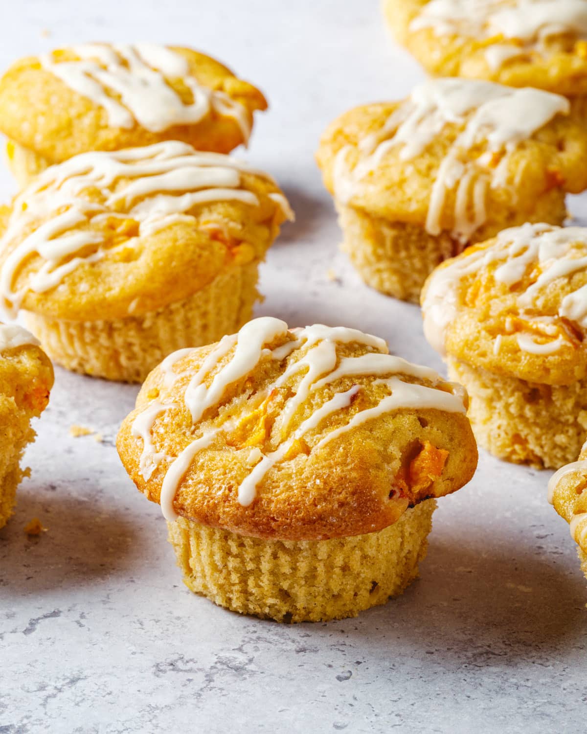 Peach Cobbler Muffins