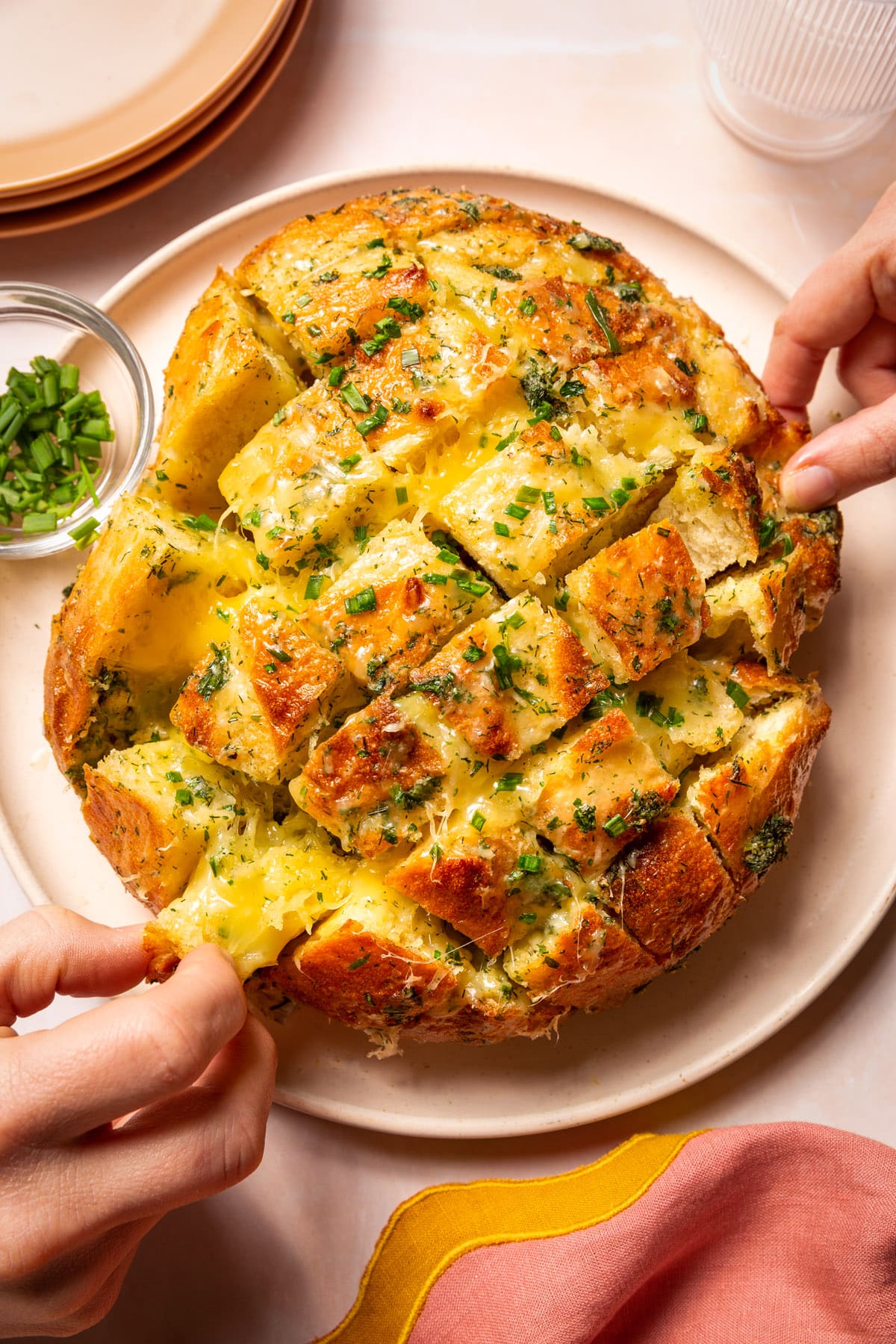 Gouda Cheddar Ranch Pull-Apart Bread