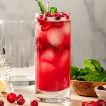 Cranberry mocktail