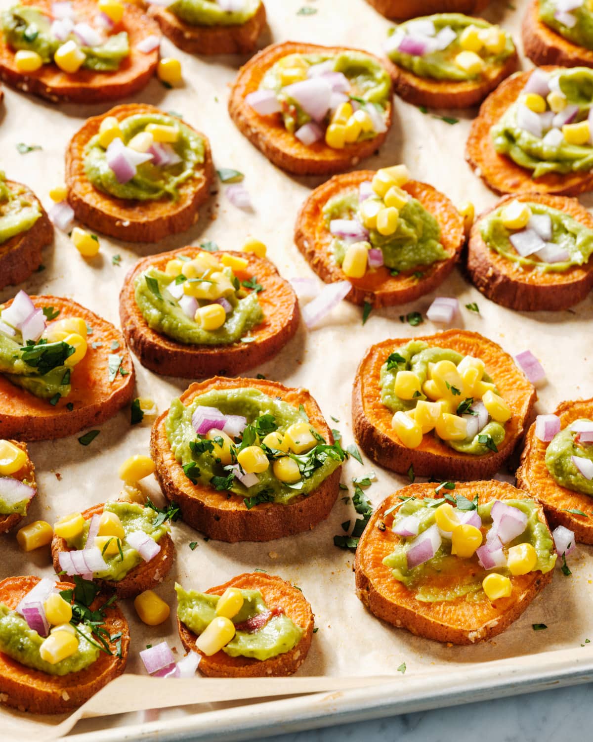 Sweet Potato Bites on tray
